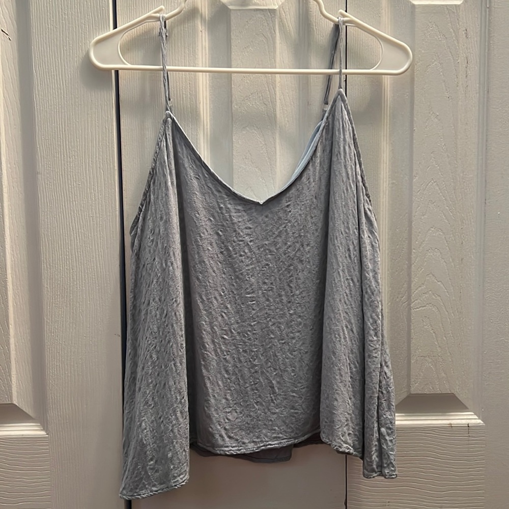 Large Her Entire Name Says Grace blue tank top